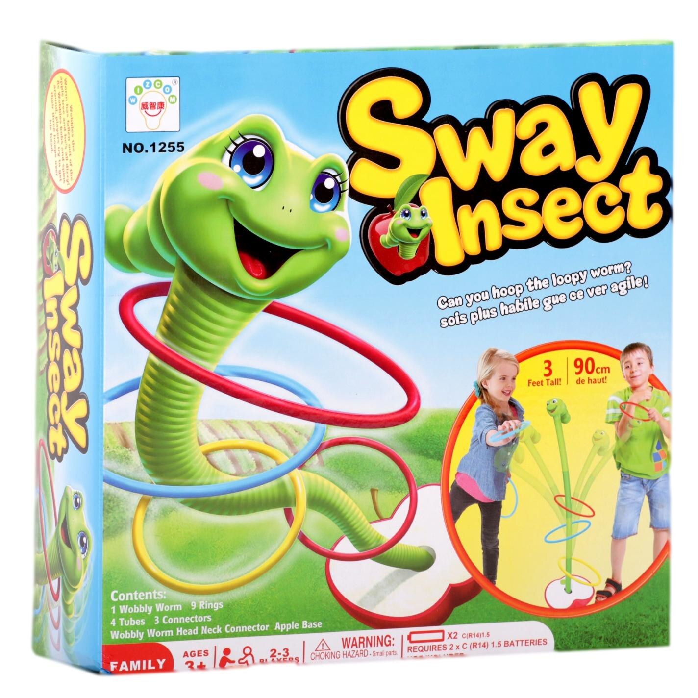 Joc de societate, Sway Insect ,Cu Aruncare de Inele, Multicolor, 90 cm